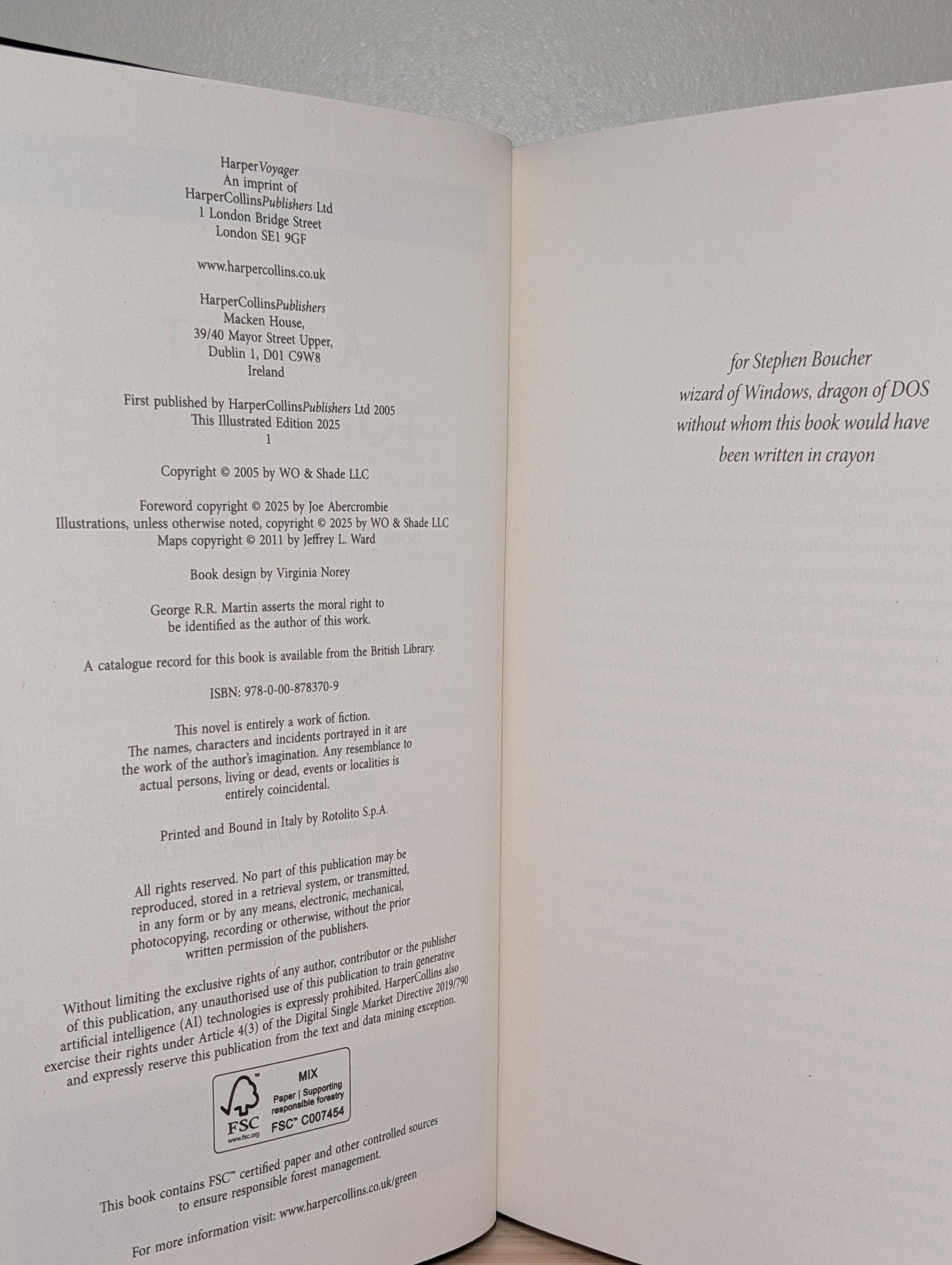 A Feast for Crows by George R.R. Martin (Signed Collector's Edition) - Fialta Books