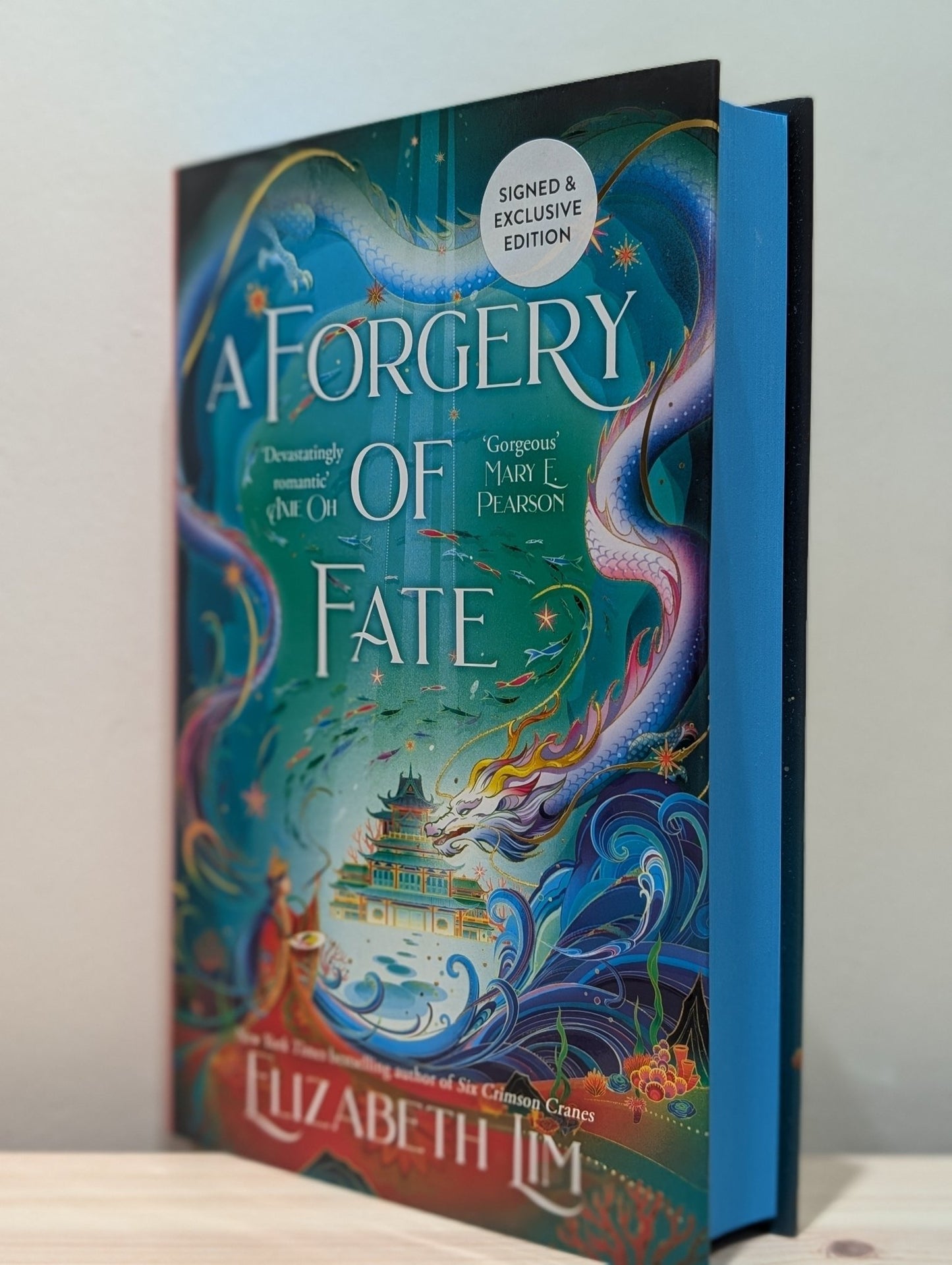 A Forgery of Fate by Elizabeth Lim (Signed First Edition with sprayed edges) - Fialta Books