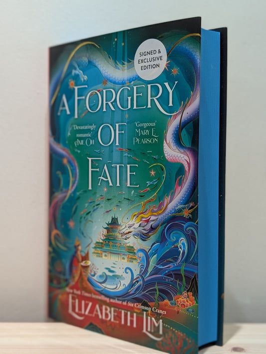 A Forgery of Fate by Elizabeth Lim (Signed First Edition with sprayed edges) - Fialta Books