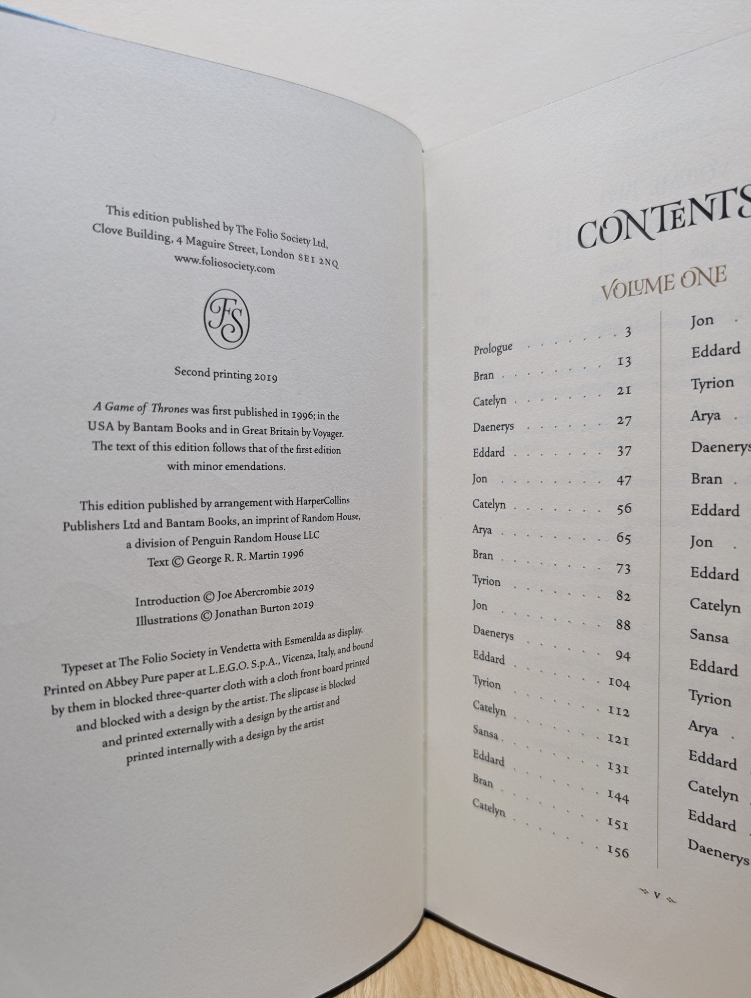 A Game of Thrones by George R. R. Martin (Signed Folio Slipcase Edition) - Fialta Books