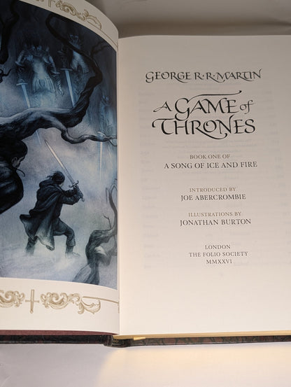 A Game of Thrones by George R.R. Martin (Signed Folio Limited Edition) - Fialta Books