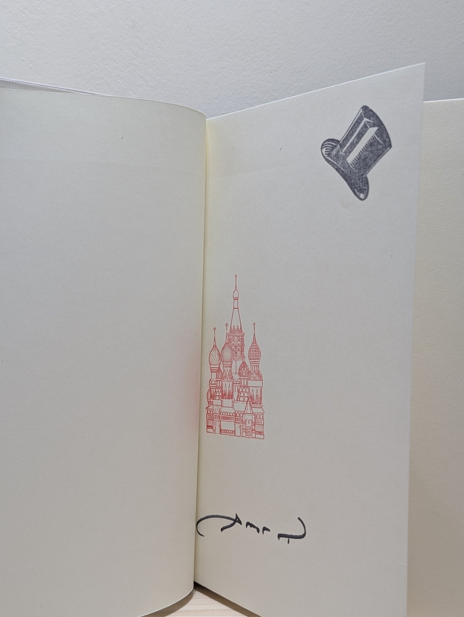 A Gentleman in Moscow by Amor Towles (Signed Stamped First Edition) - Fialta Books