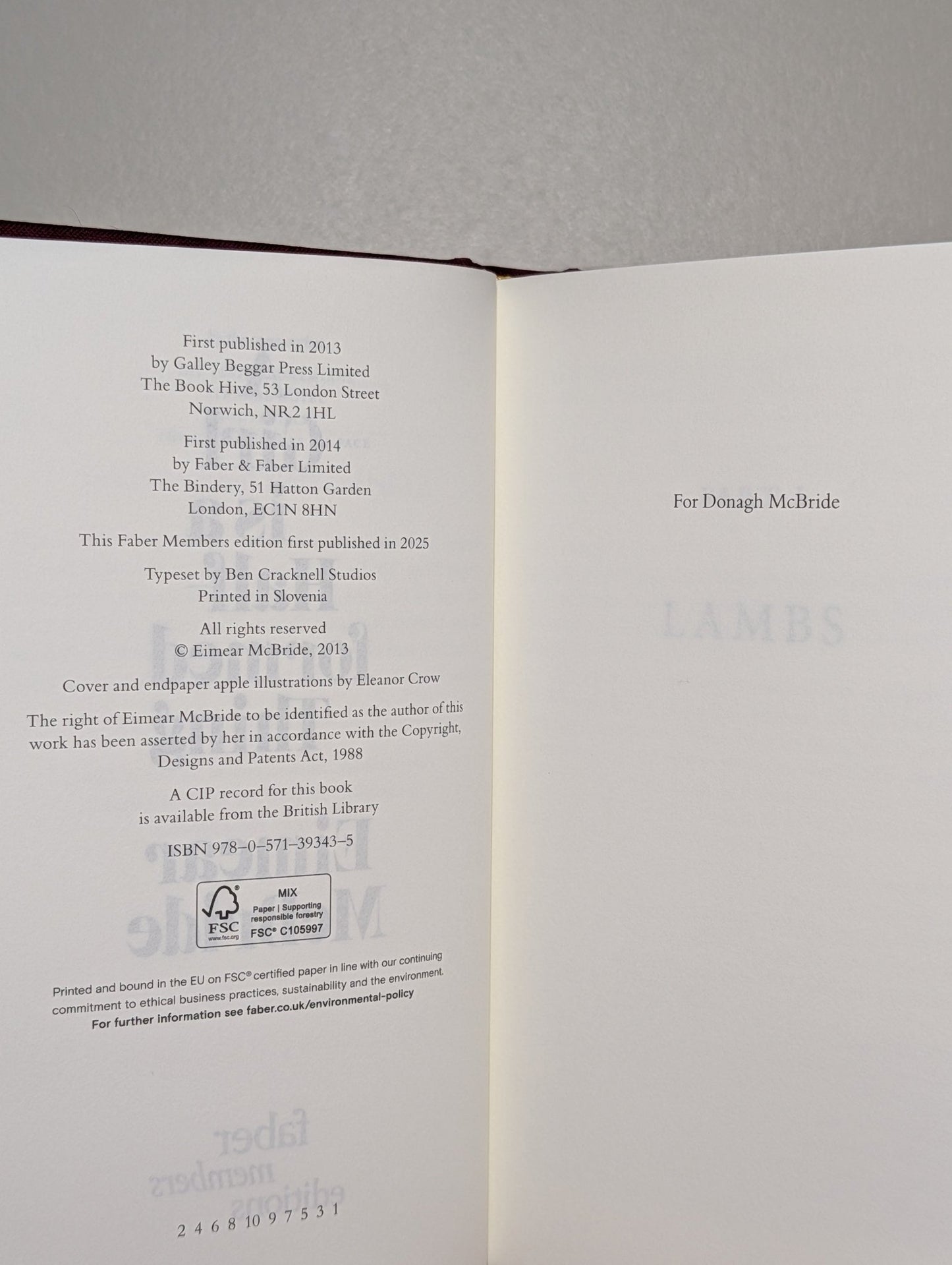 A Girl is a Half - formed Thing by Eimear McBride (Signed Collector's Edition) - Fialta Books