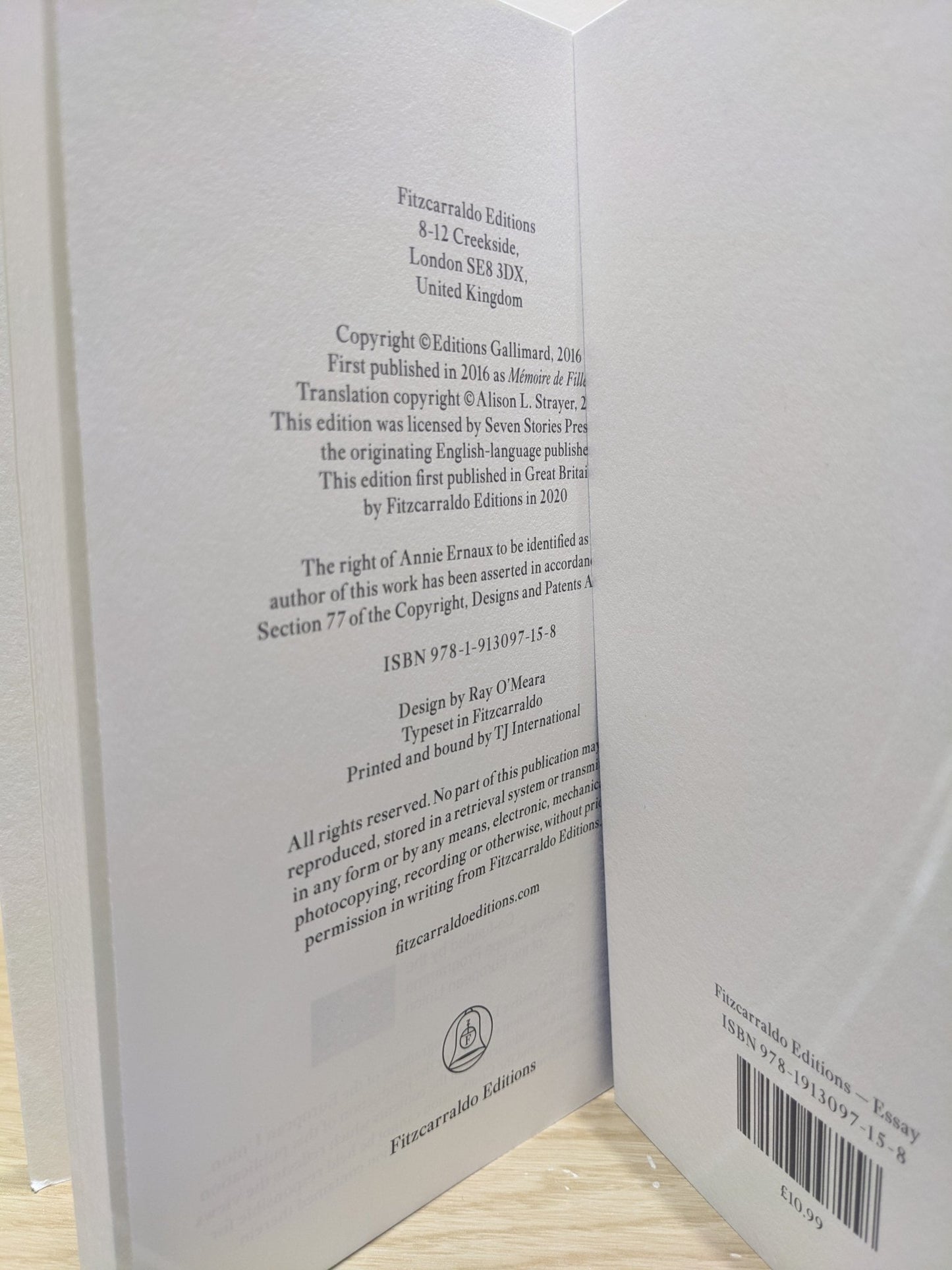 A Girl's Story by Annie Ernaux (First Edition) - Fialta Books