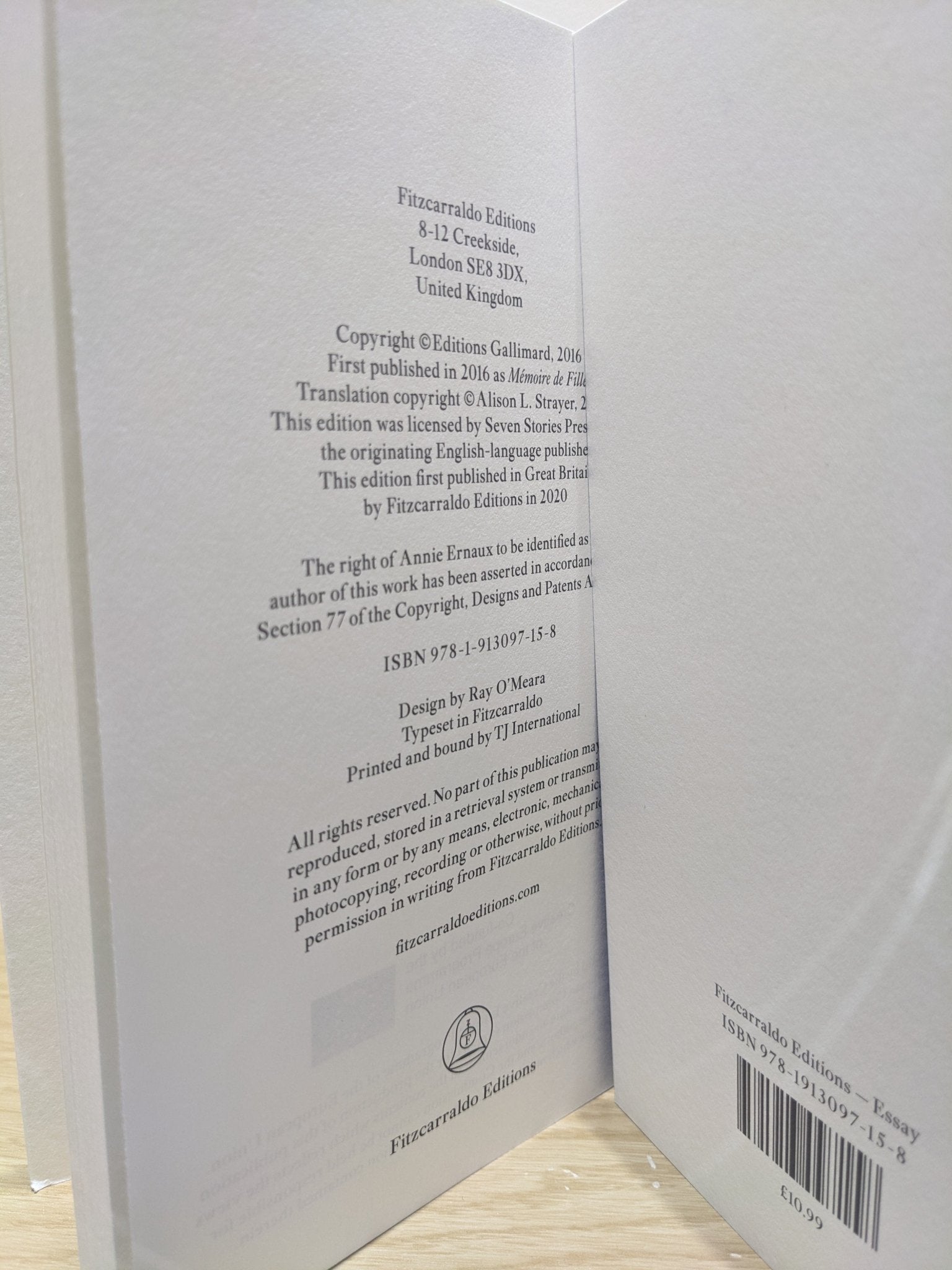 A Girl's Story by Annie Ernaux (First Edition) - Fialta Books