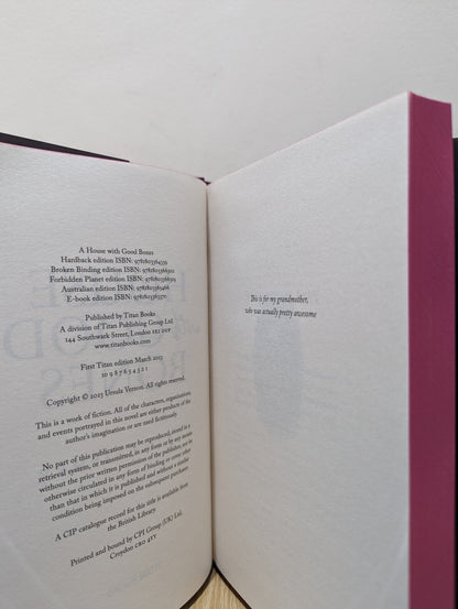 A House with Good Bones by T. Kingfisher (Signed First Edition with sprayed edges) - Fialta Books