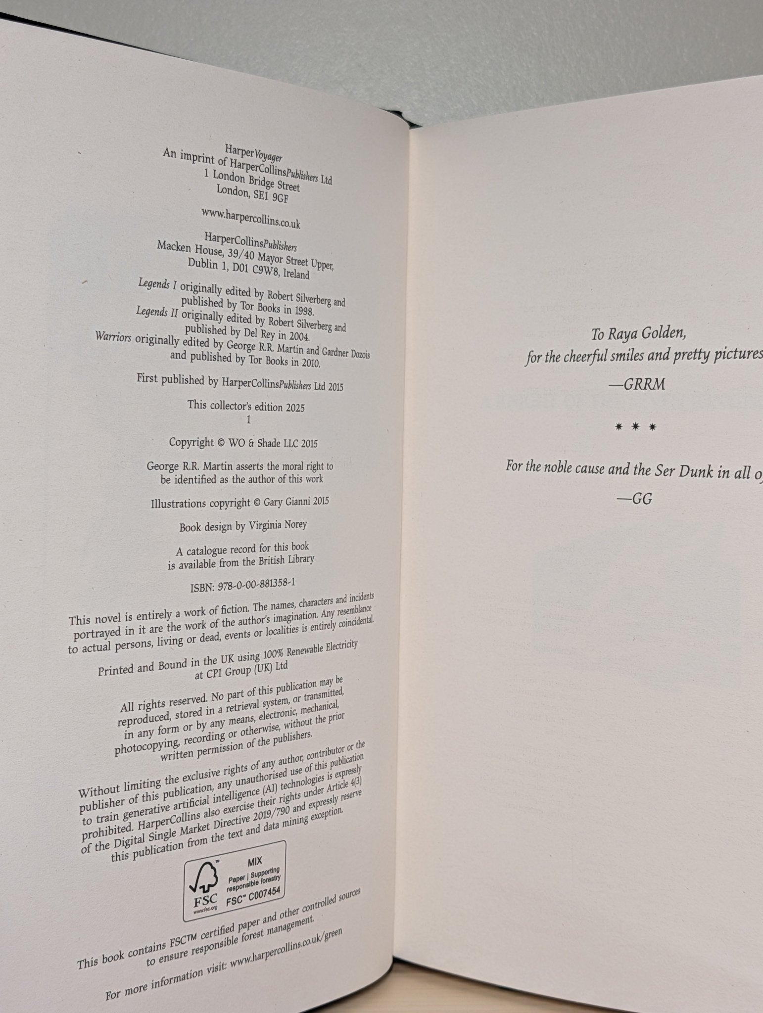 A Knight of the Seven Kingdoms by George R.R. Martin (Signed Collector's Edition) - Fialta Books