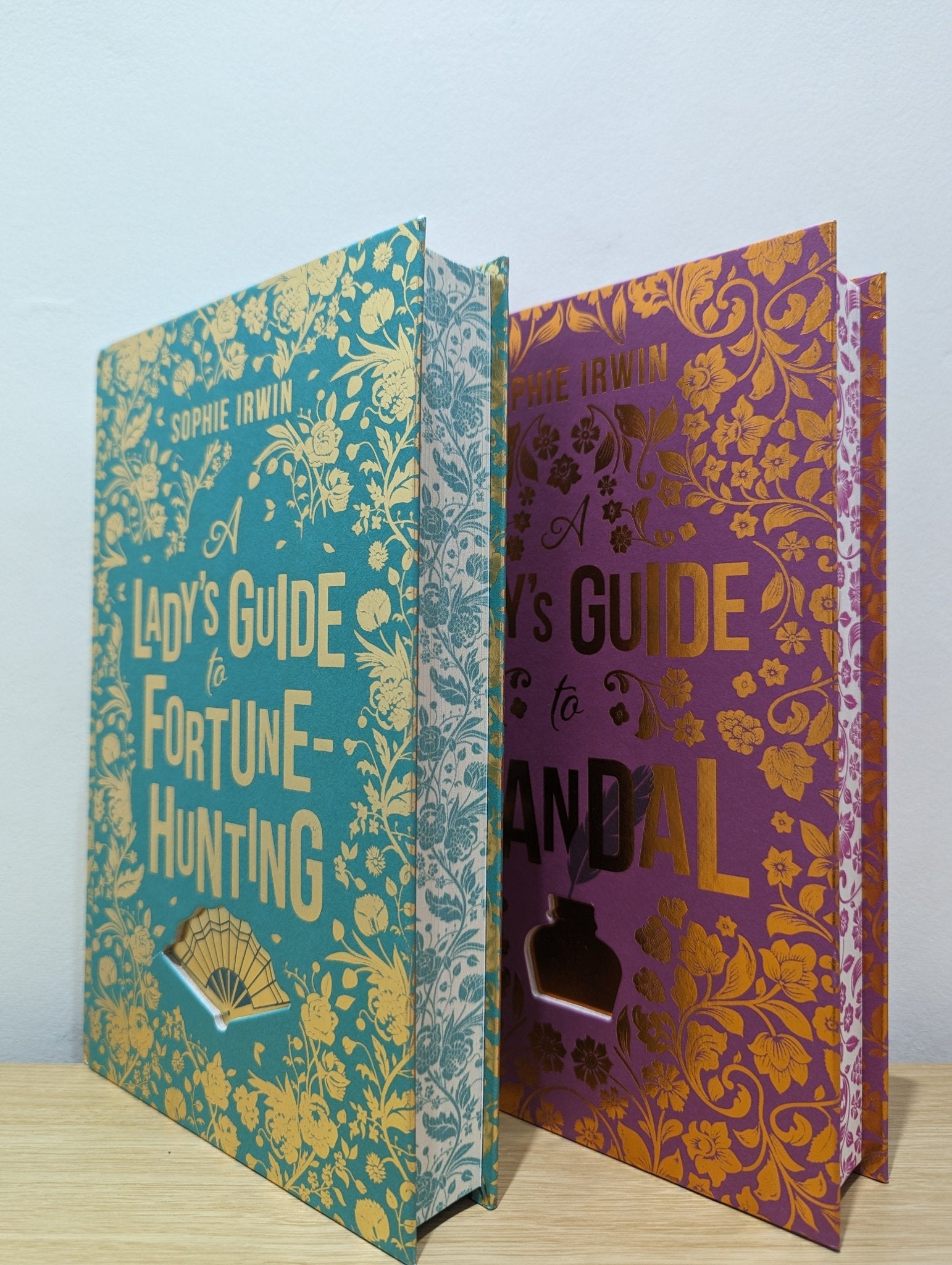 A Lady's Guide to Fortune - Hunting; A Lady's Guide to Scandal by Sophie Irwin (Special Signed Set with sprayed edges) - Fialta Books
