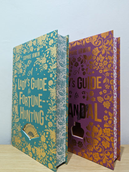 A Lady's Guide to Fortune - Hunting; A Lady's Guide to Scandal by Sophie Irwin (Special Signed Set with sprayed edges) - Fialta Books