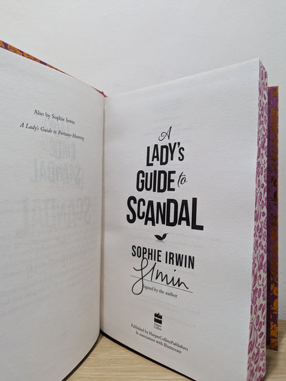 A Lady's Guide to Scandal by Sophie Irwin (Signed Special Edition with sprayed edges) - Fialta Books