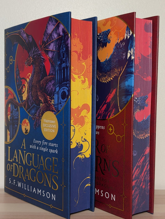 A Language of Dragons; A War of Wyverns by S. F. Williamson (Signed Dated with sprayed edges) - Fialta Books
