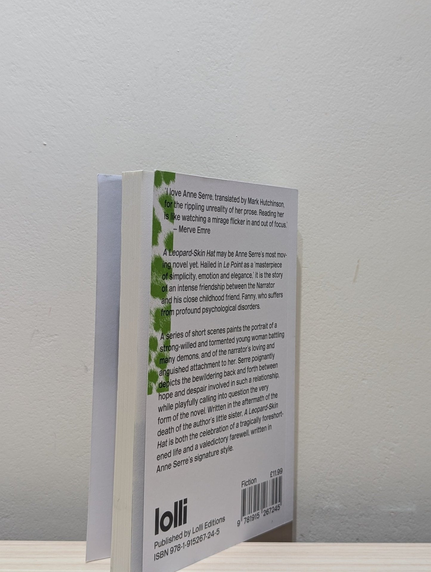 A Leopard - Skin Hat by Anne Serre (Signed First Edition) - Fialta Books