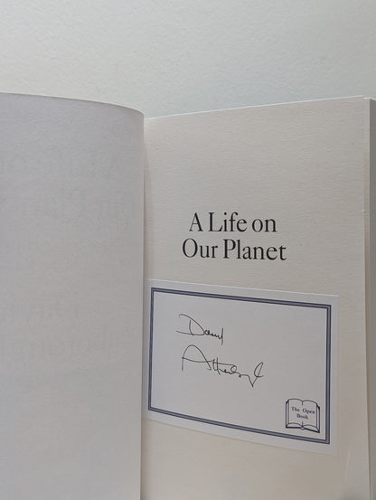 A Life on Our Planet by David Attenborough (Signed Bookplate Edition) - Fialta Books