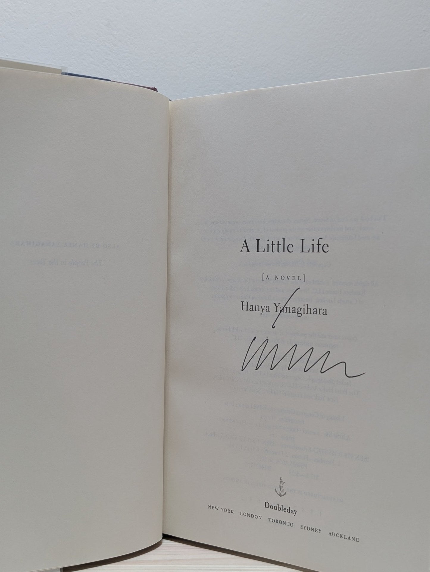 A Little Life: A Novel by Hanya Yanagihara (Signed First Edition) - Fialta Books