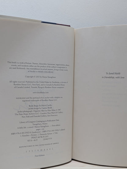 A Little Life: A Novel by Hanya Yanagihara (Signed First Edition) - Fialta Books