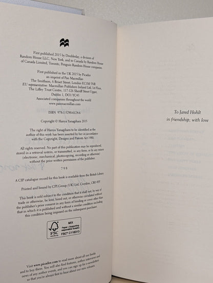 A Little Life by Hanya Yanagihara (Signed Dated) - Fialta Books