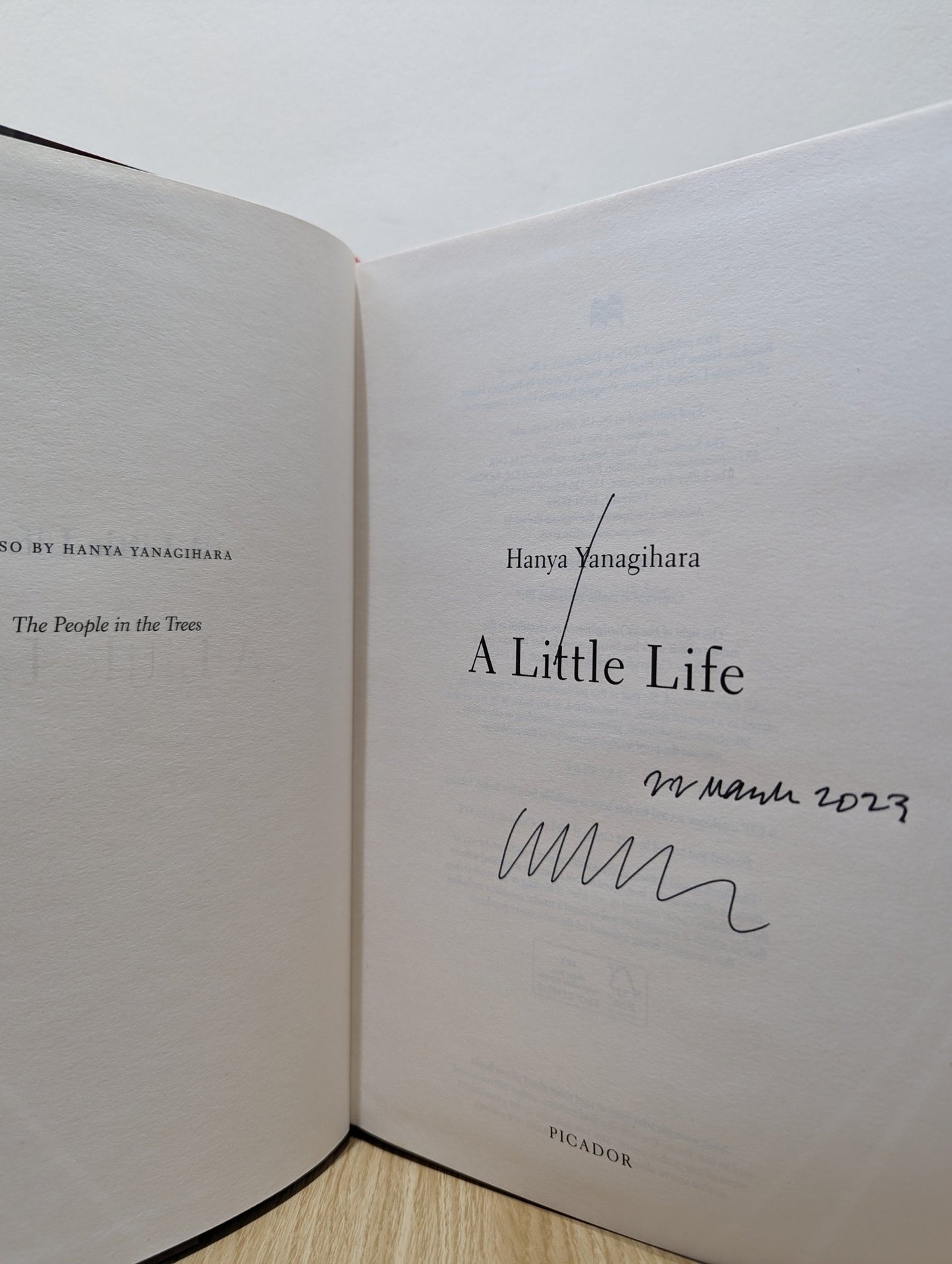 A Little Life by Hanya Yanagihara (Signed Dated by Author) - Fialta Books