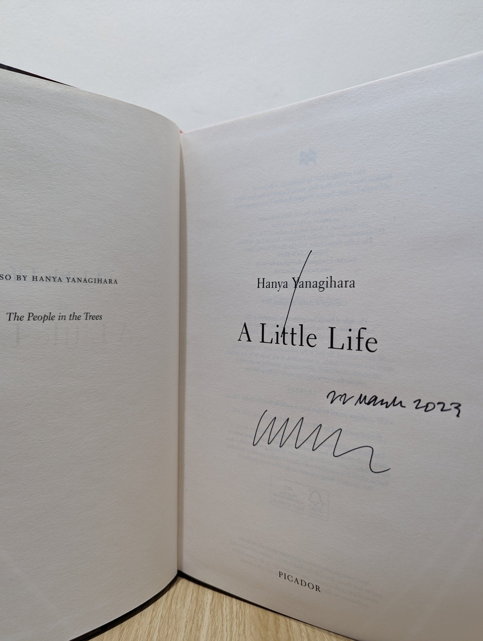 A Little Life by Hanya Yanagihara (Signed Dated by Author) - Fialta Books