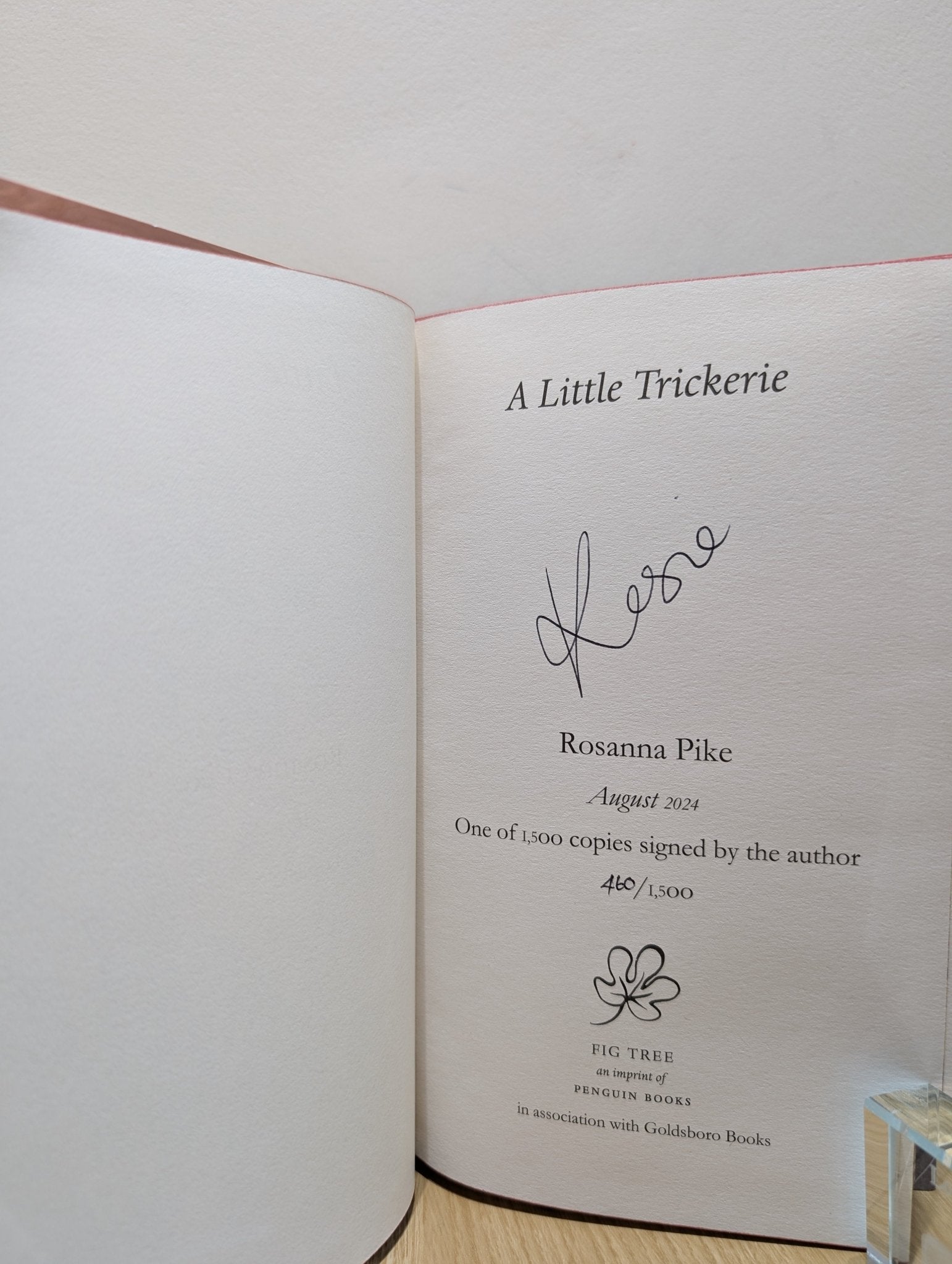 A Little Trickerie by Rosanna Pike (Signed First Edition with sprayed edges) - Fialta Books