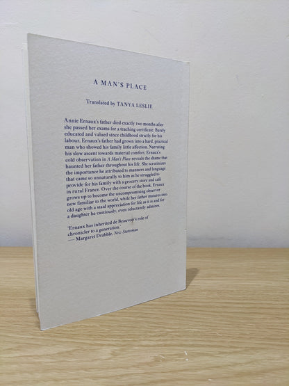 A Man's Place by Annie Ernaux (First Edition) - Fialta Books