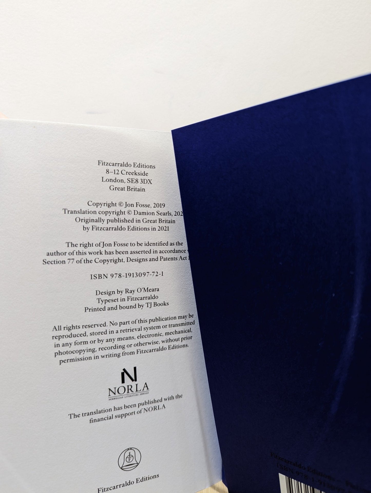 A New Name: Septology VI - VII by Jon Fosse (First Edition) - Fialta Books