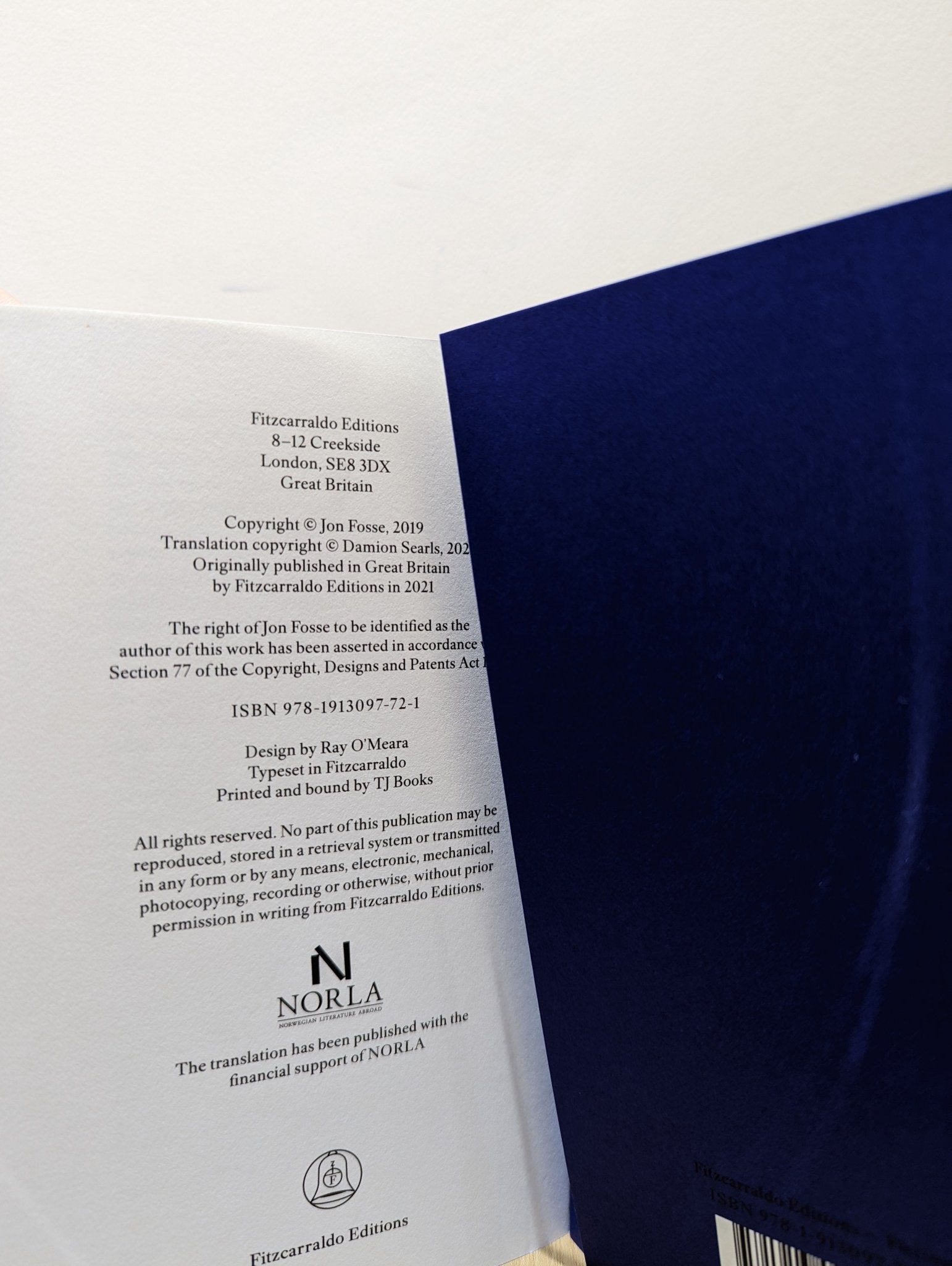 A New Name: Septology VI - VII by Jon Fosse (First Edition) - Fialta Books