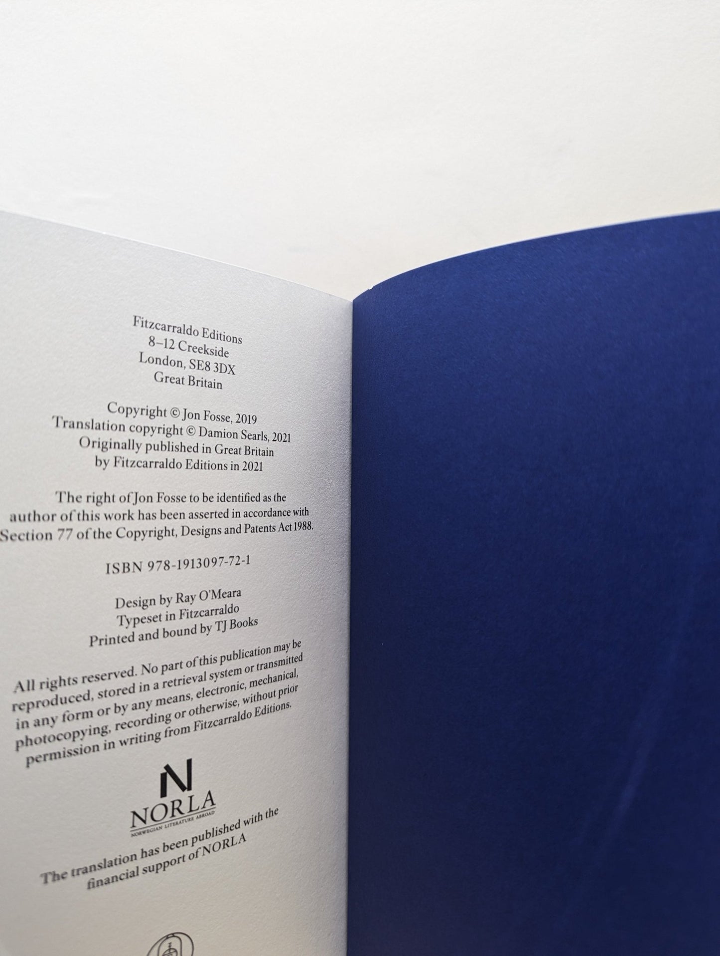 A New Name: Septology VI - VII by Jon Fosse (Signed First Edition) - Fialta Books