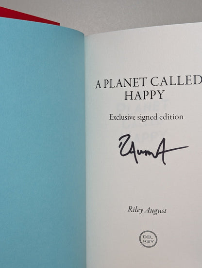 A Planet Called Happy by Riley August (Signed First Edition) - Fialta Books