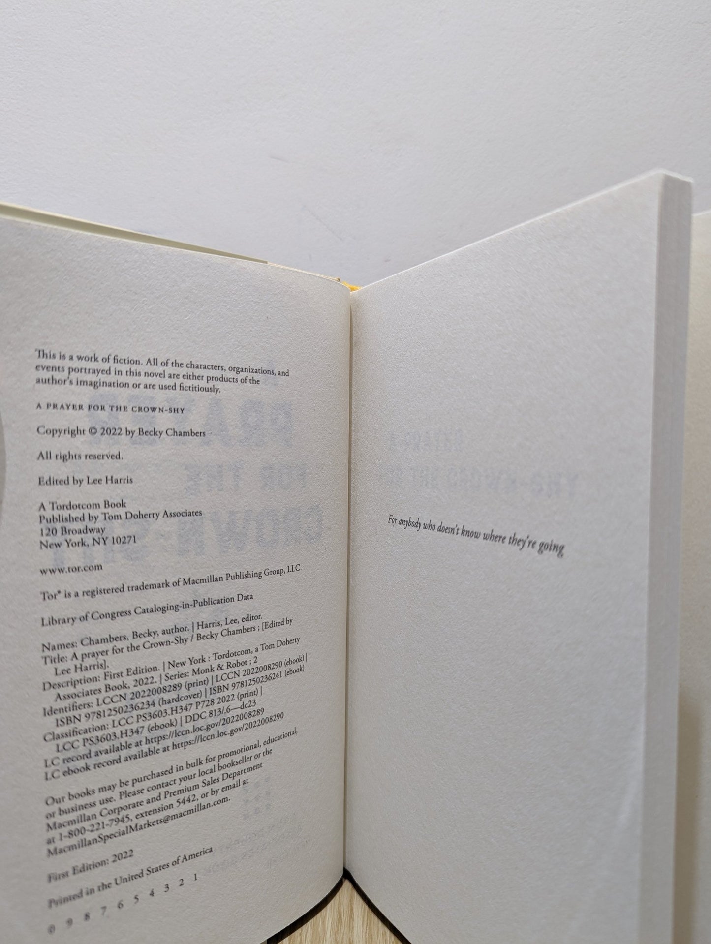 A Prayer for the Crown - Shy: A Monk and Robot Book by Becky Chambers (Signed First Edition) - Fialta Books