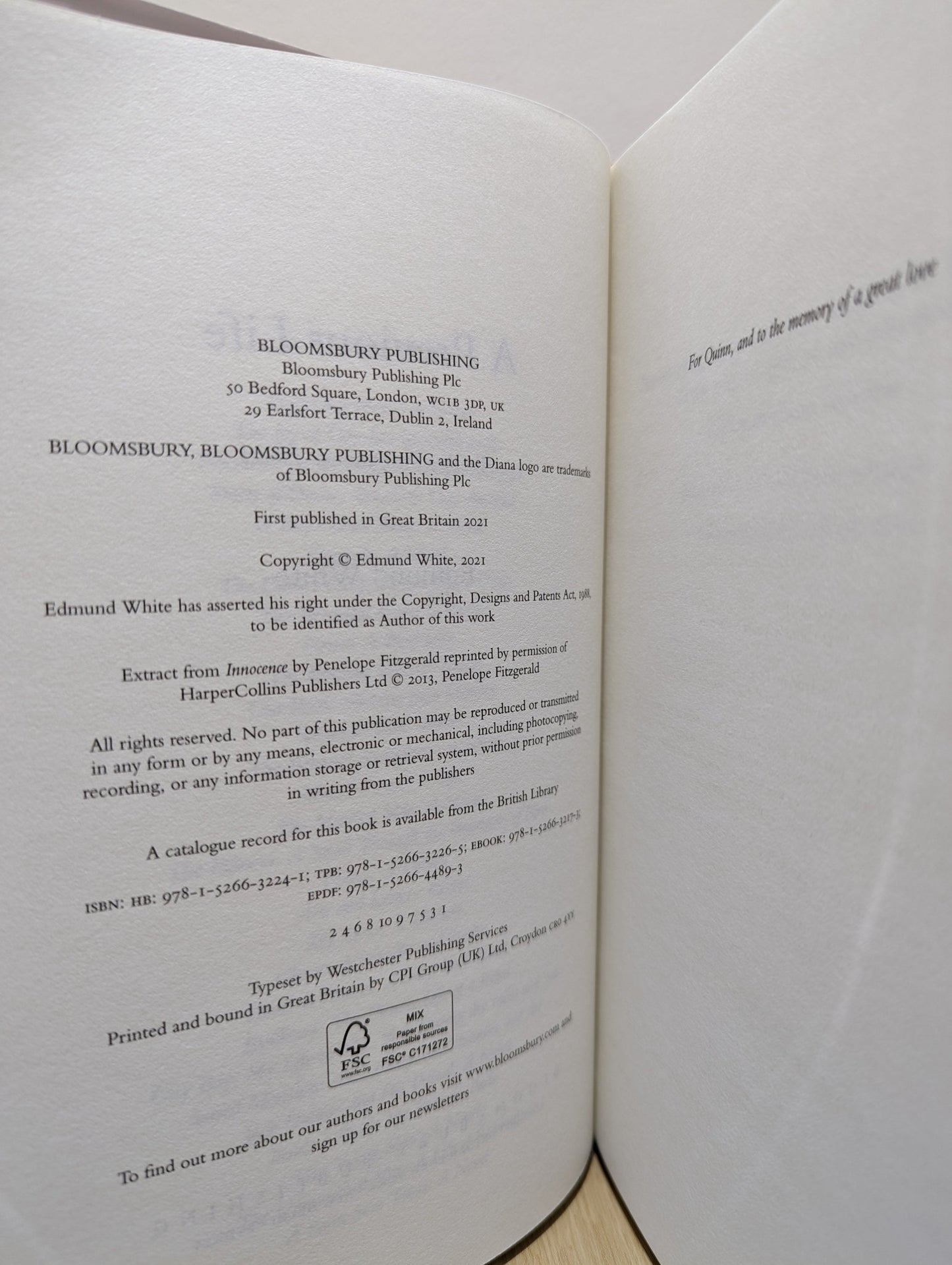 A Previous Life by Edmund White (First Edition) - Fialta Books