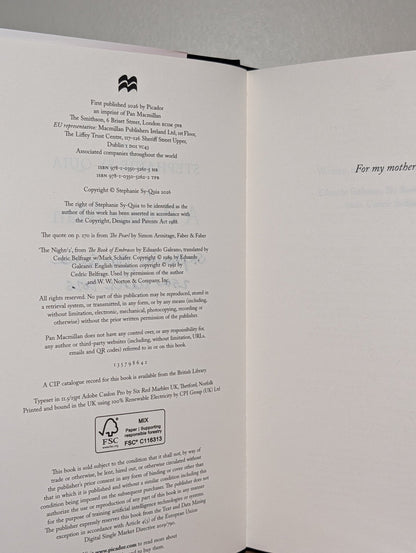 A Private Man by Stephanie Sy - Quia (Signed Dated First Edition) - Fialta Books