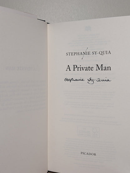 A Private Man by Stephanie Sy - Quia (Signed First Edition) - Fialta Books