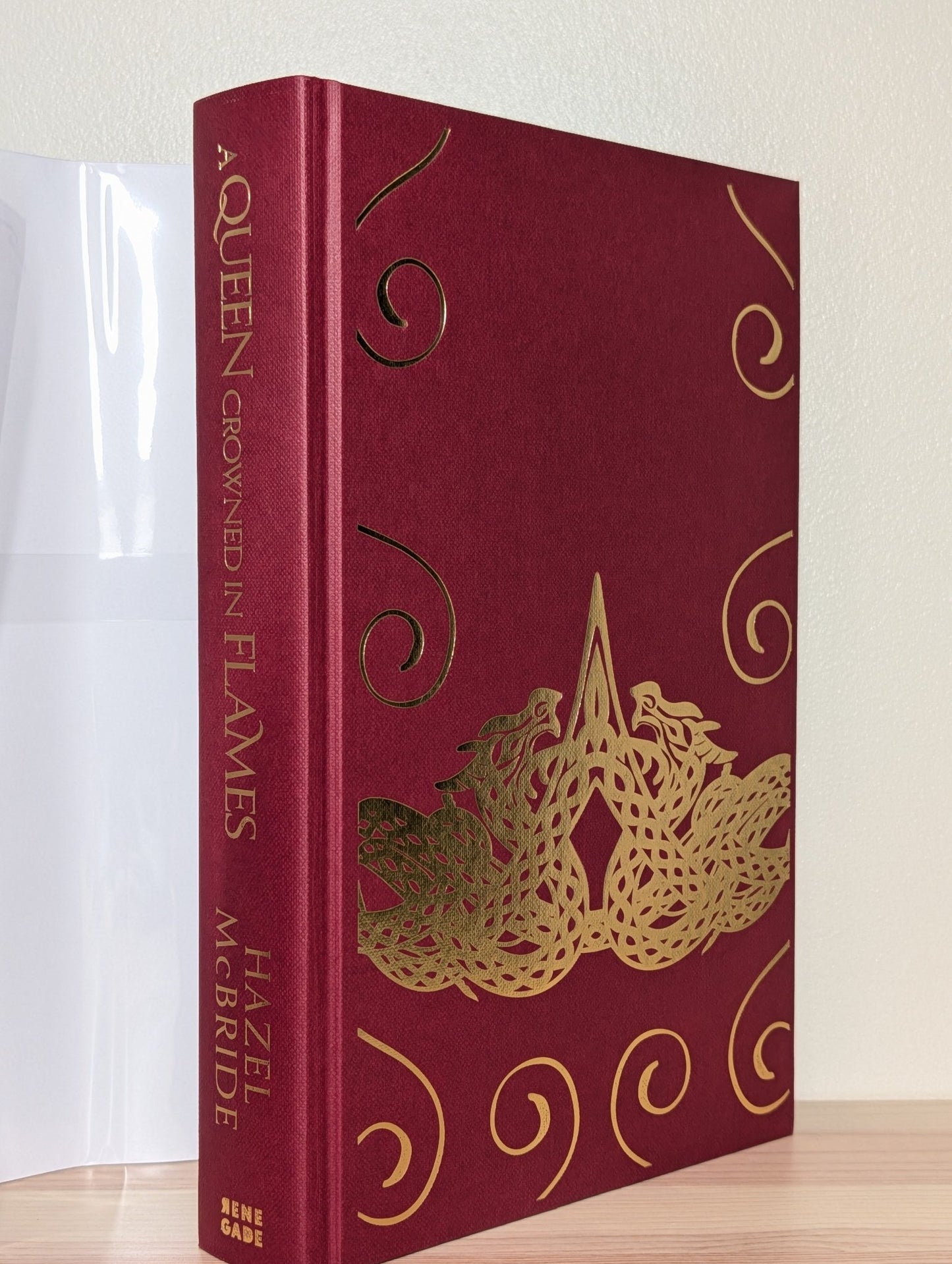 A Queen Crowned in Flames by Hazel McBride (Signed Numbered Edition with sprayed edges) - Fialta Books