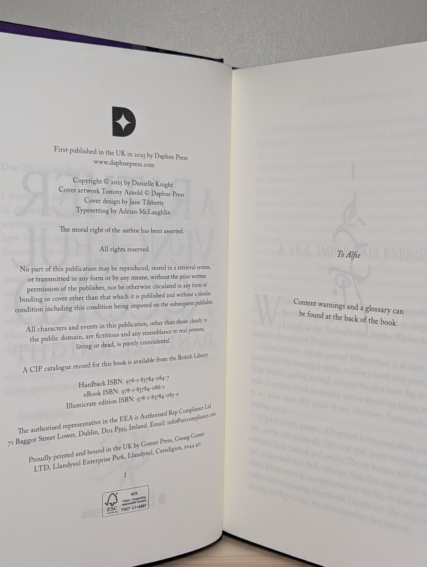 A Rather Vengeful Accord by Danielle Knight (Special First Edition with sprayed edges) - Fialta Books