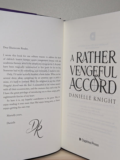 A Rather Vengeful Accord by Danielle Knight (Special First Edition with sprayed edges) - Fialta Books