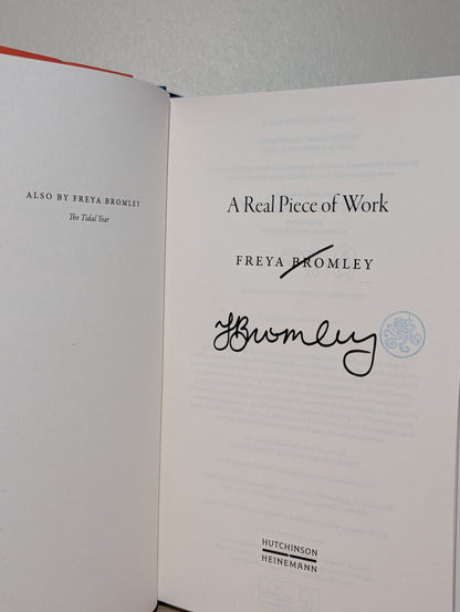 A Real Piece of Work by Freya Bromley (Signed First Edition) - Fialta Books