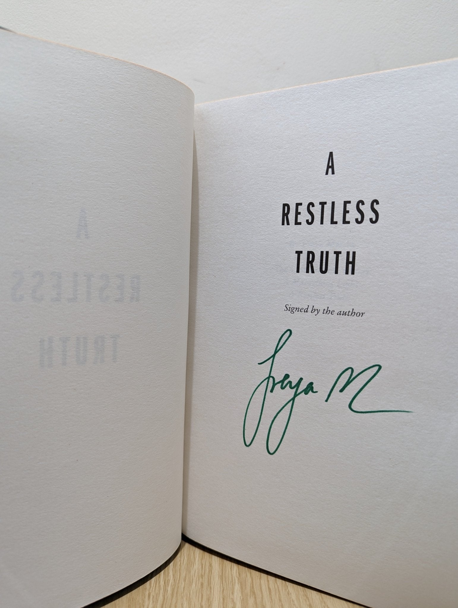 A Restless Truth by Freya Marske (Signed First Edition with sprayed edges) - Fialta Books