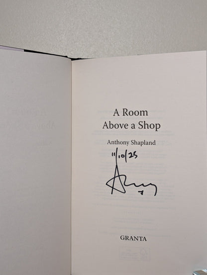 A Room Above a Shop by Anthony Shapland (Signed Dated First Edition) - Fialta Books