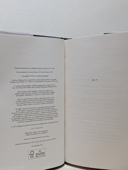 A Room Above a Shop by Anthony Shapland (Signed First Edition) - Fialta Books