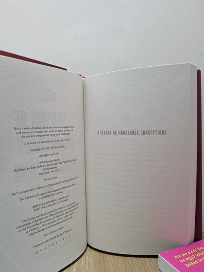 A Season of Monstrous Conceptions by Lina Rather (First Edition) - Fialta Books