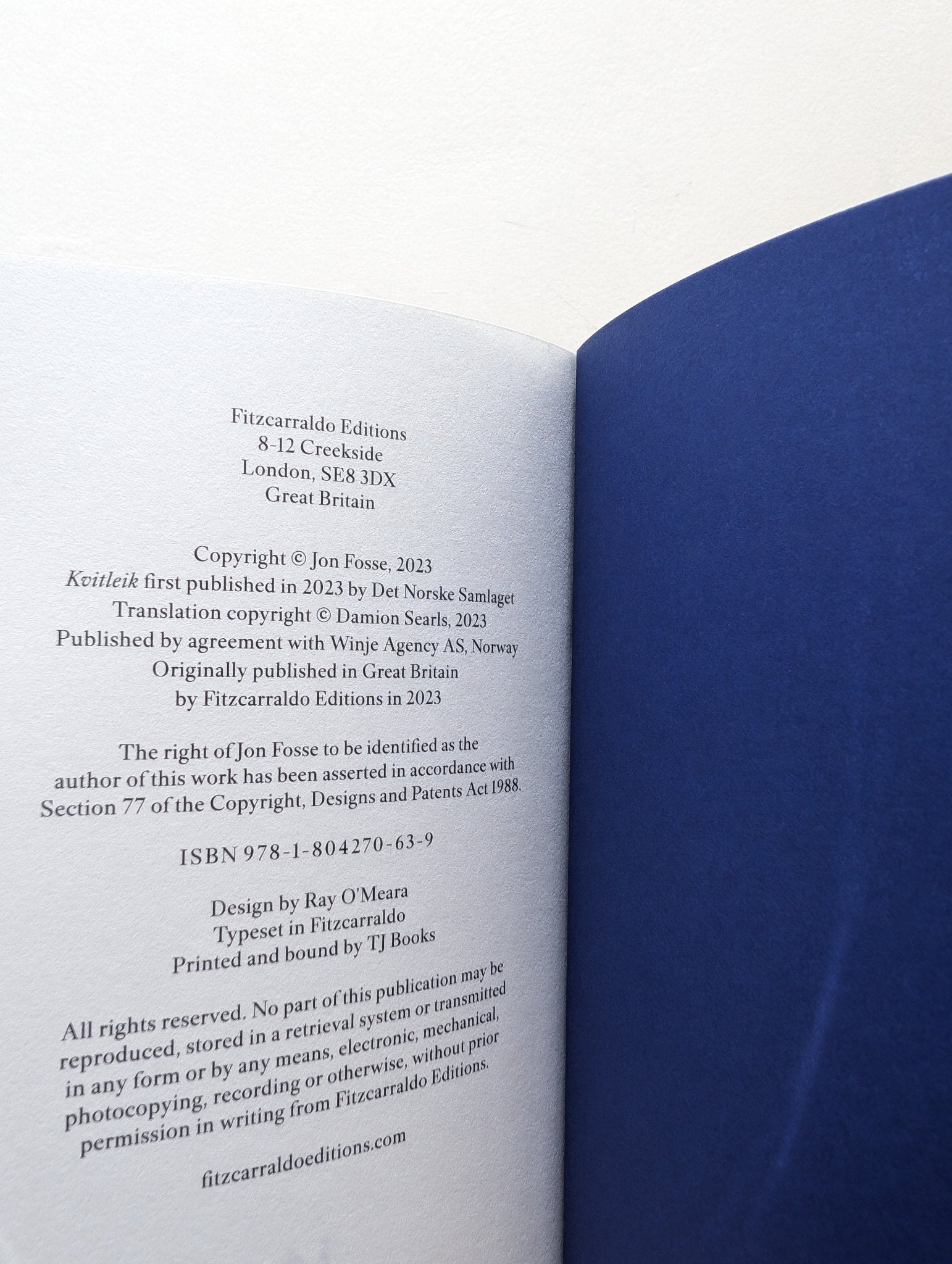 A Shining by Jon Fosse (Signed First Edition) - Fialta Books