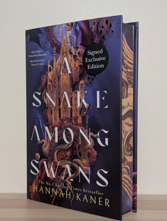 A Snake Among Swans by Hannah Kaner (Signed First Edition with sprayed edges) - Fialta Books