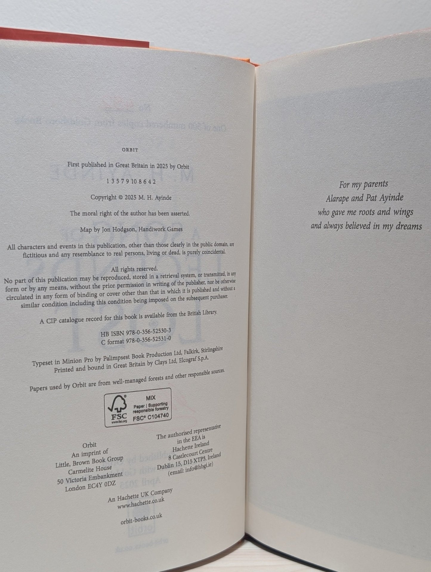 A Song of Legends Lost by M. H. Ayinde (Signed First Edition with sprayed edges) - Fialta Books