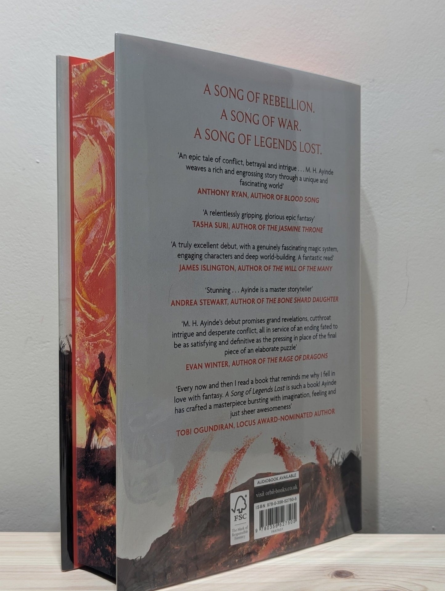 A Song of Legends Lost by M. H. Ayinde (Signed First Edition with sprayed edges) - Fialta Books