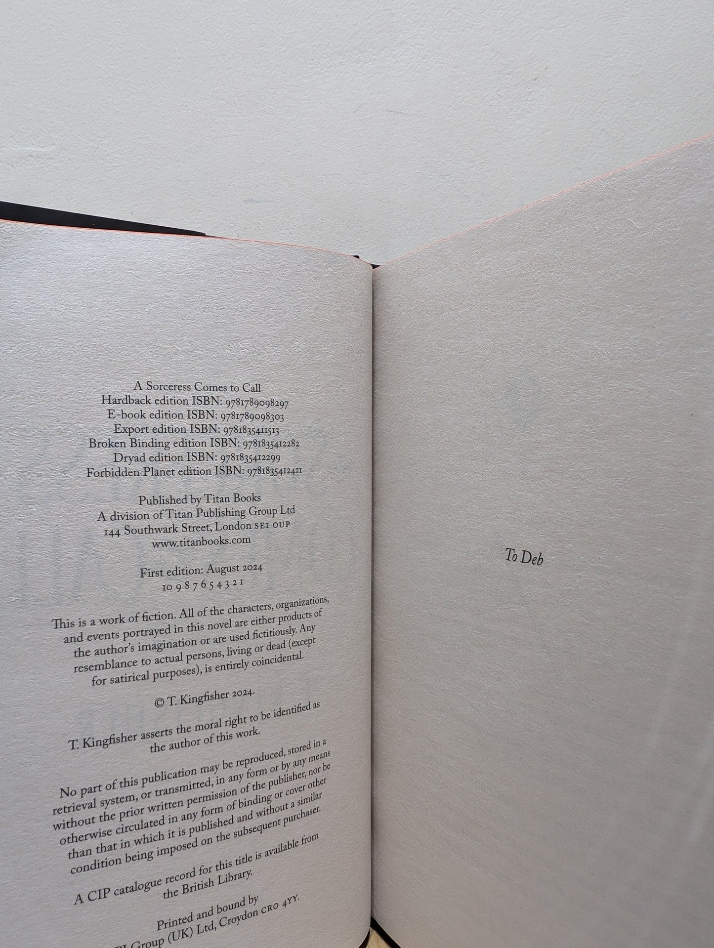 A Sorceress Comes to Call by T. Kingfisher (First Edition with sprayed edges) - Fialta Books