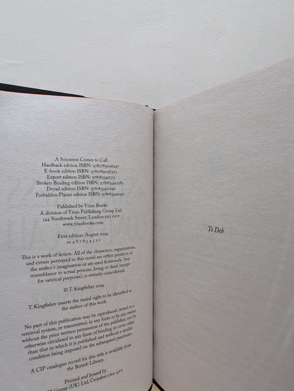 A Sorceress Comes to Call by T. Kingfisher (First Edition with sprayed edges) - Fialta Books