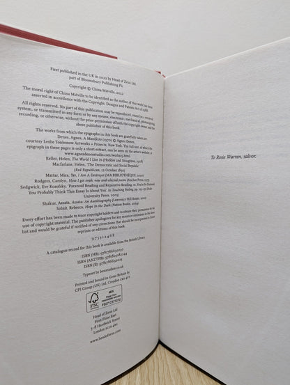 A Spectre, Haunting: On the Communist Manifesto by China Mieville (Signed First Edition with sprayed edges) - Fialta Books