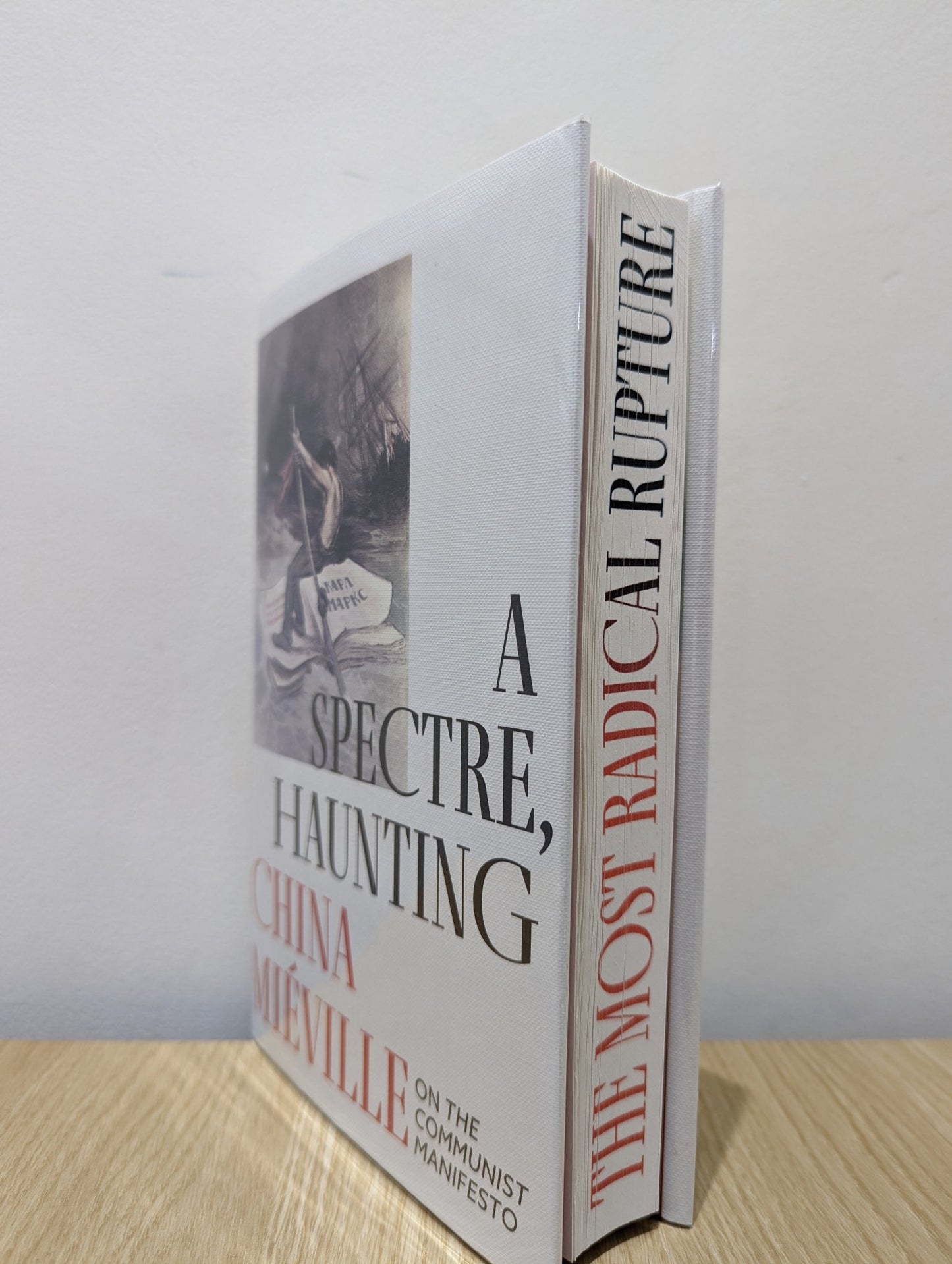 A Spectre, Haunting: On the Communist Manifesto by China Mieville (Signed First Edition with sprayed edges) - Fialta Books