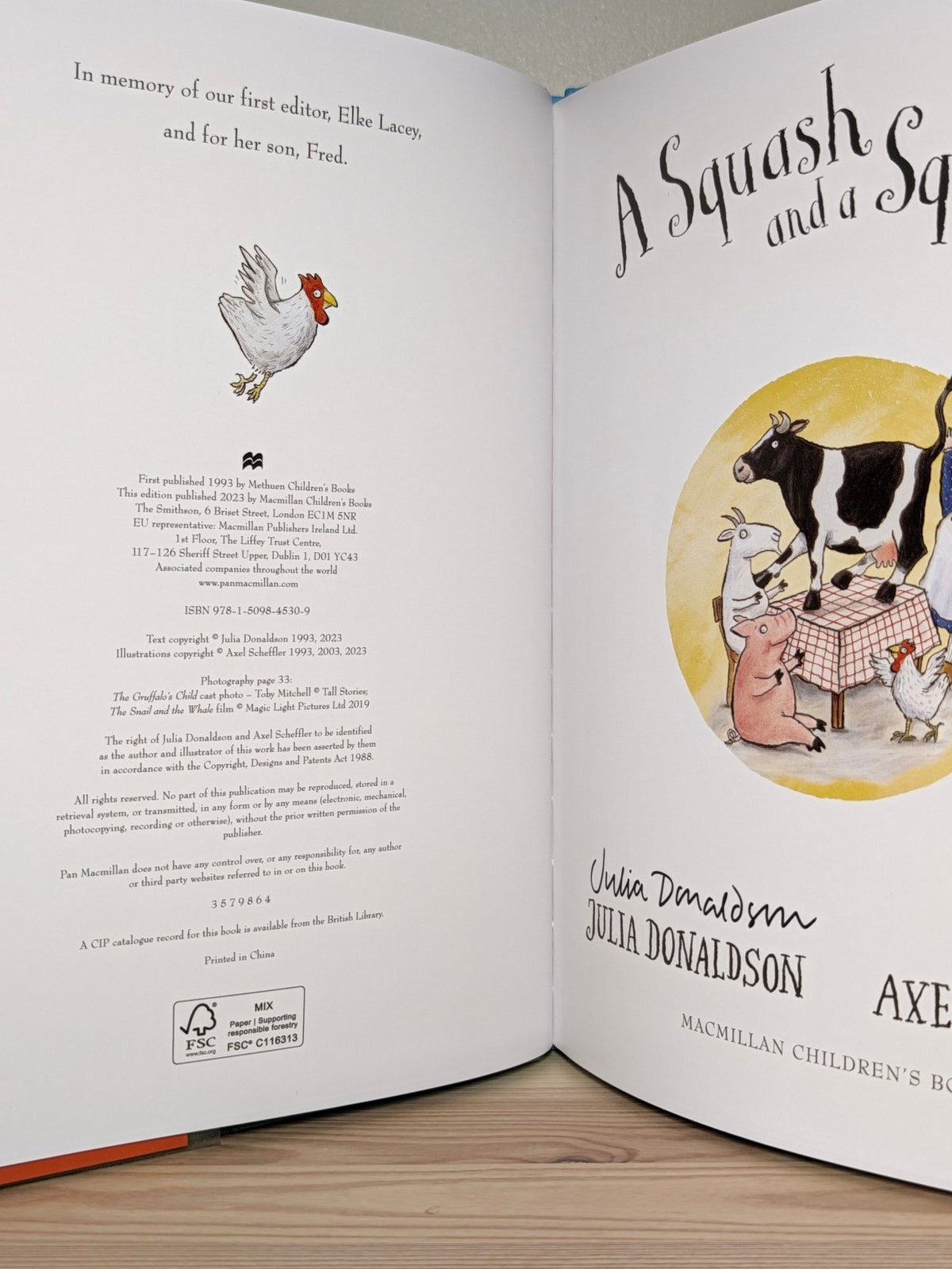 A Squash and a Squeeze by Julia Donaldson (Signed Edition) - Fialta Books