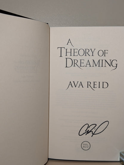 A Study in Drowning; A Theory of Dreaming by Ava Reid (First Edition with sprayed edges) - Fialta Books